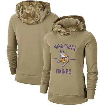 Women's Nike Olive Minnesota Vikings 2022 Salute To Service Performance  Pullover Hoodie