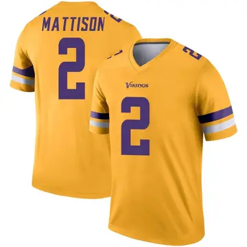 Alexander Mattison Minnesota Vikings Men's Legend Purple Color Rush T-Shirt