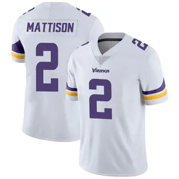 Vikings Alexander Mattison Purple Color Rush Limited 3D Jersey