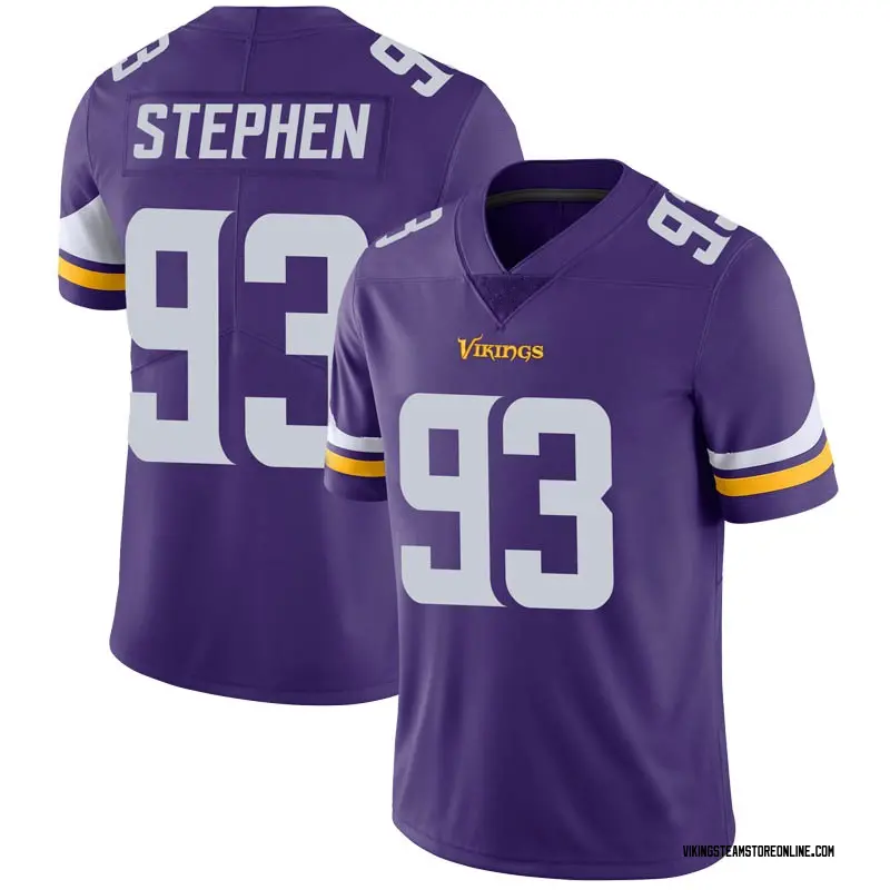 Youth Minnesota Vikings Shamar Stephen Purple Limited 100th Vapor ...